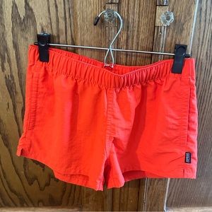 Orange Patagonia shorts